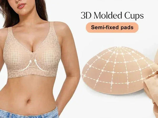 Elegant. Breathable Leopard Print Bra For Everyday Wear