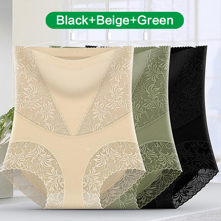 Women's High-Stretch Lace Breathable Belly Cinching. Buttock Lifting And Shaping Pants