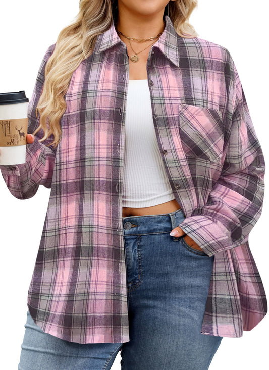 Plus Size Fall Layering: How to Style Plaid Shirts and Tunics
