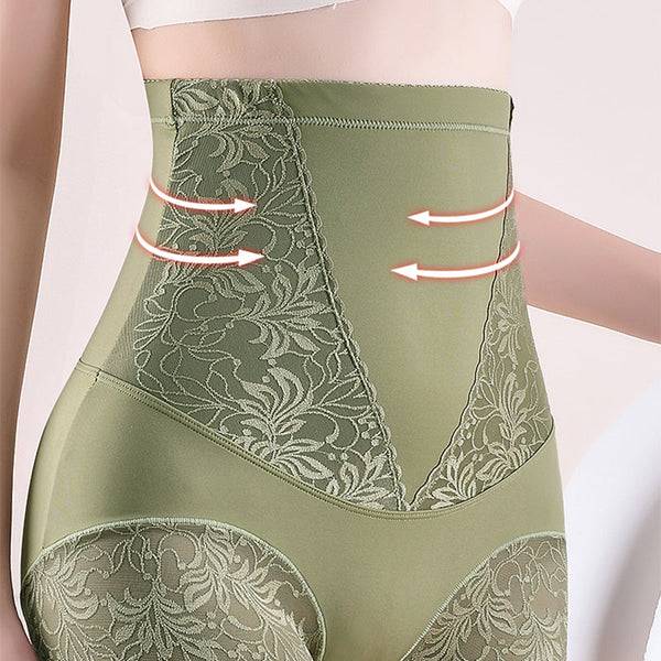 Women's High-Stretch Lace Breathable Belly Cinching. Buttock Lifting And Shaping Pants