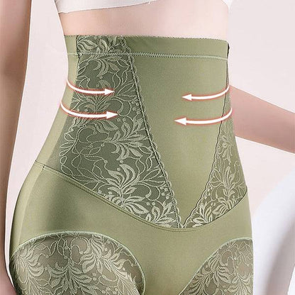 Women's High-Stretch Lace Breathable Belly Cinching. Buttock Lifting And Shaping Pants