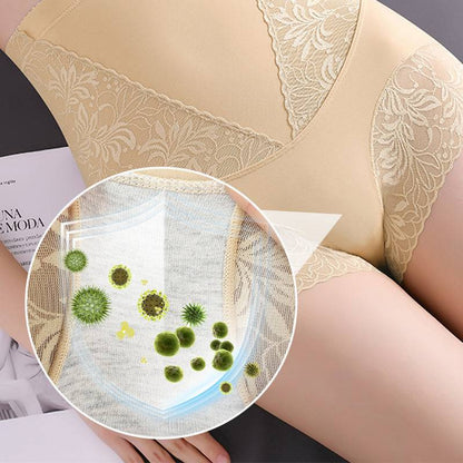 Women's High-Stretch Lace Breathable Belly Cinching. Buttock Lifting And Shaping Pants