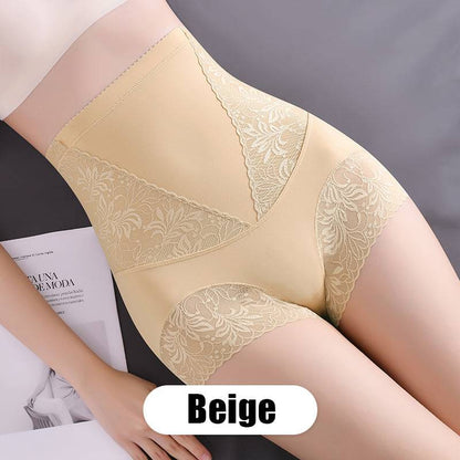 Women's High-Stretch Lace Breathable Belly Cinching. Buttock Lifting And Shaping Pants