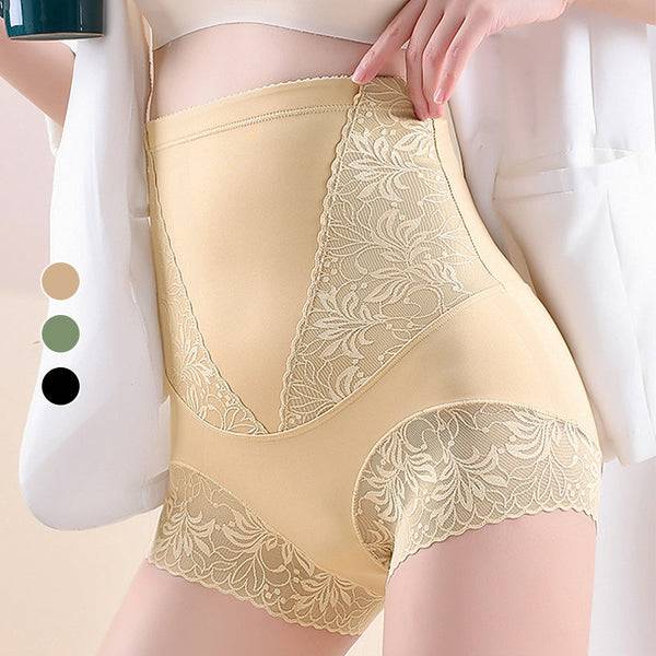 Women's High-Stretch Lace Breathable Belly Cinching. Buttock Lifting And Shaping Pants