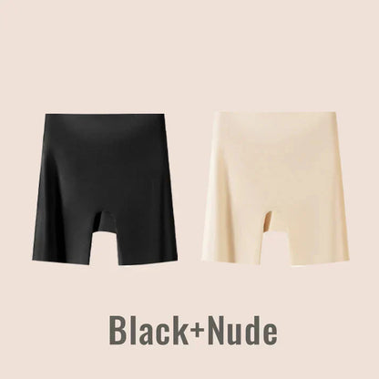 Women High-Waist Ice Silk Underwear With Tummy-Control Hip-Lifting