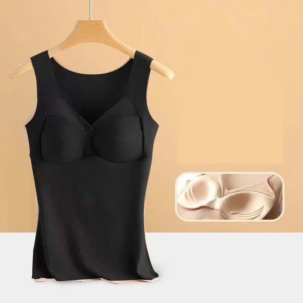 💓Thermal underwear with builat in chest pad