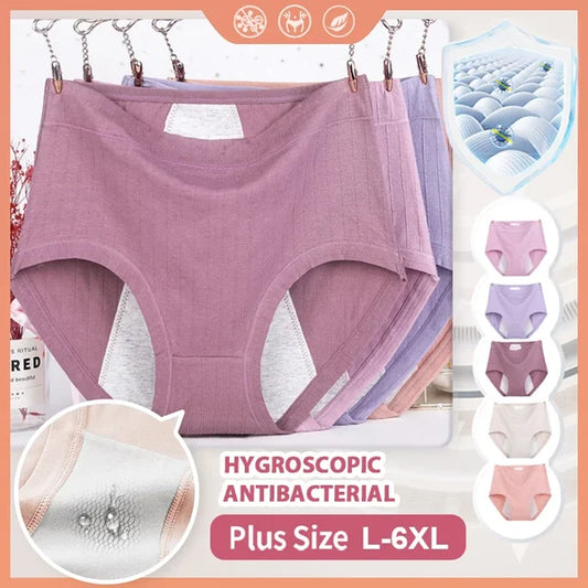 Women's Plus Size High-Waist Period Underwear