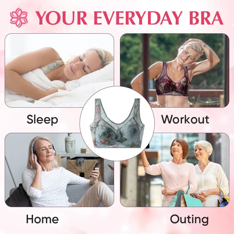 Ice Silk Lace Everyday Cooling Comfort Bra
