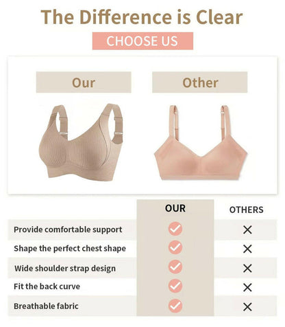 Women's Wireless Full-Cup Lace Bra