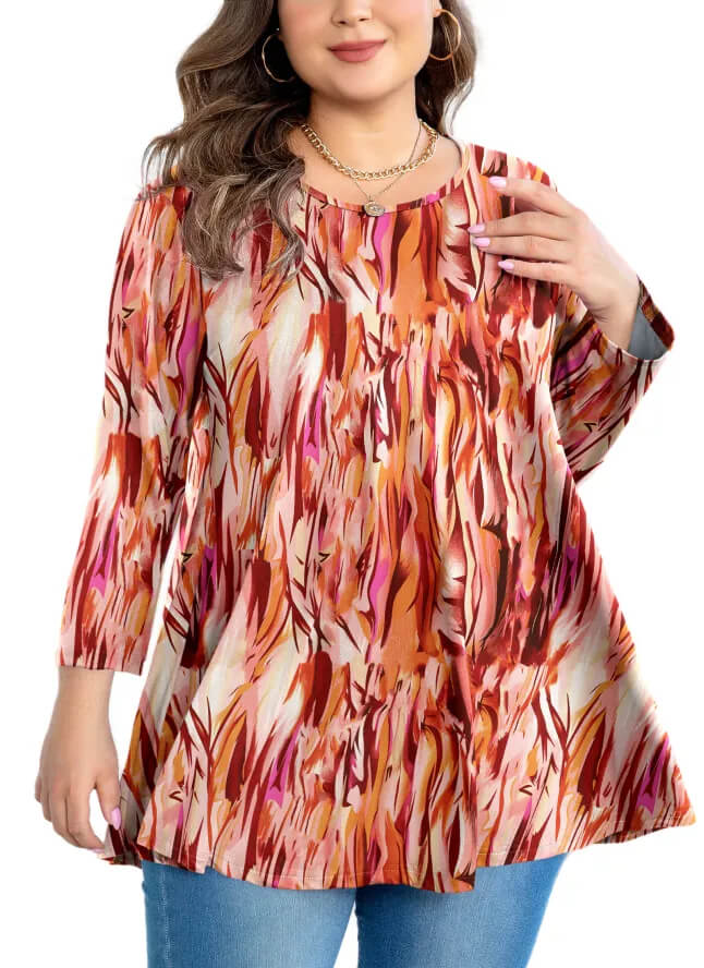 Comfortable and Stylish 3/4 Sleeve Tunic
