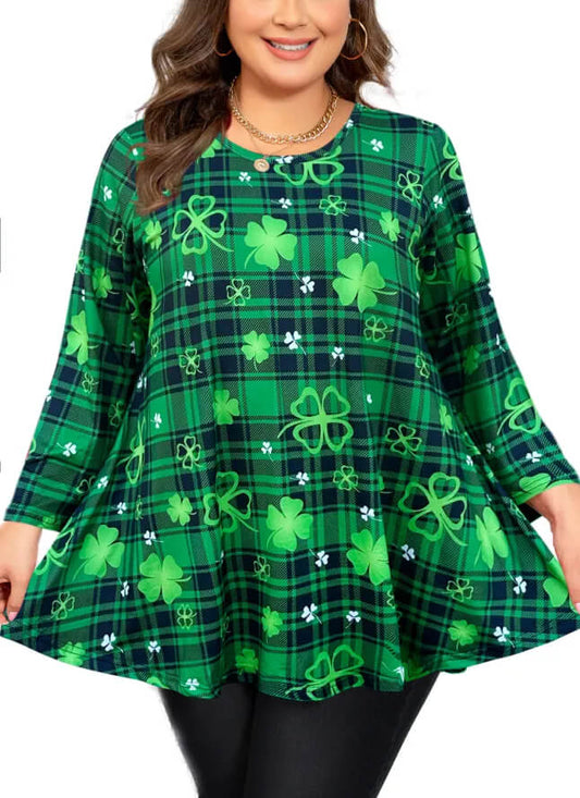 Women's Plus Size Everyday Long Sleeve Top - Comfortable and Fashionable