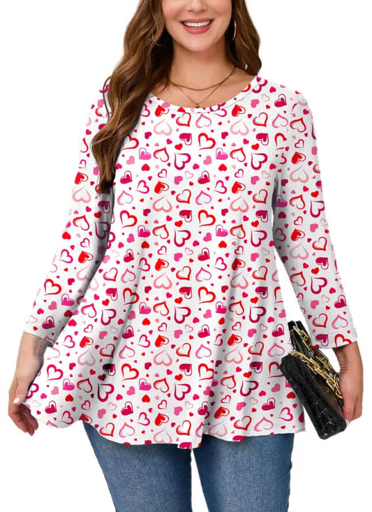 Women's Plus Size Casual Long Sleeve Top - Perfect for Everyday Style