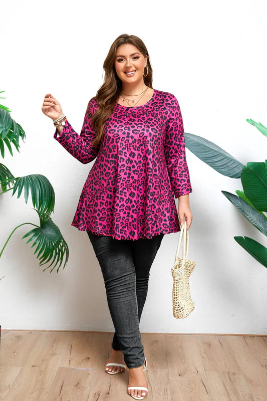 3/4 Long Sleeve Tunic with Tie Waist
